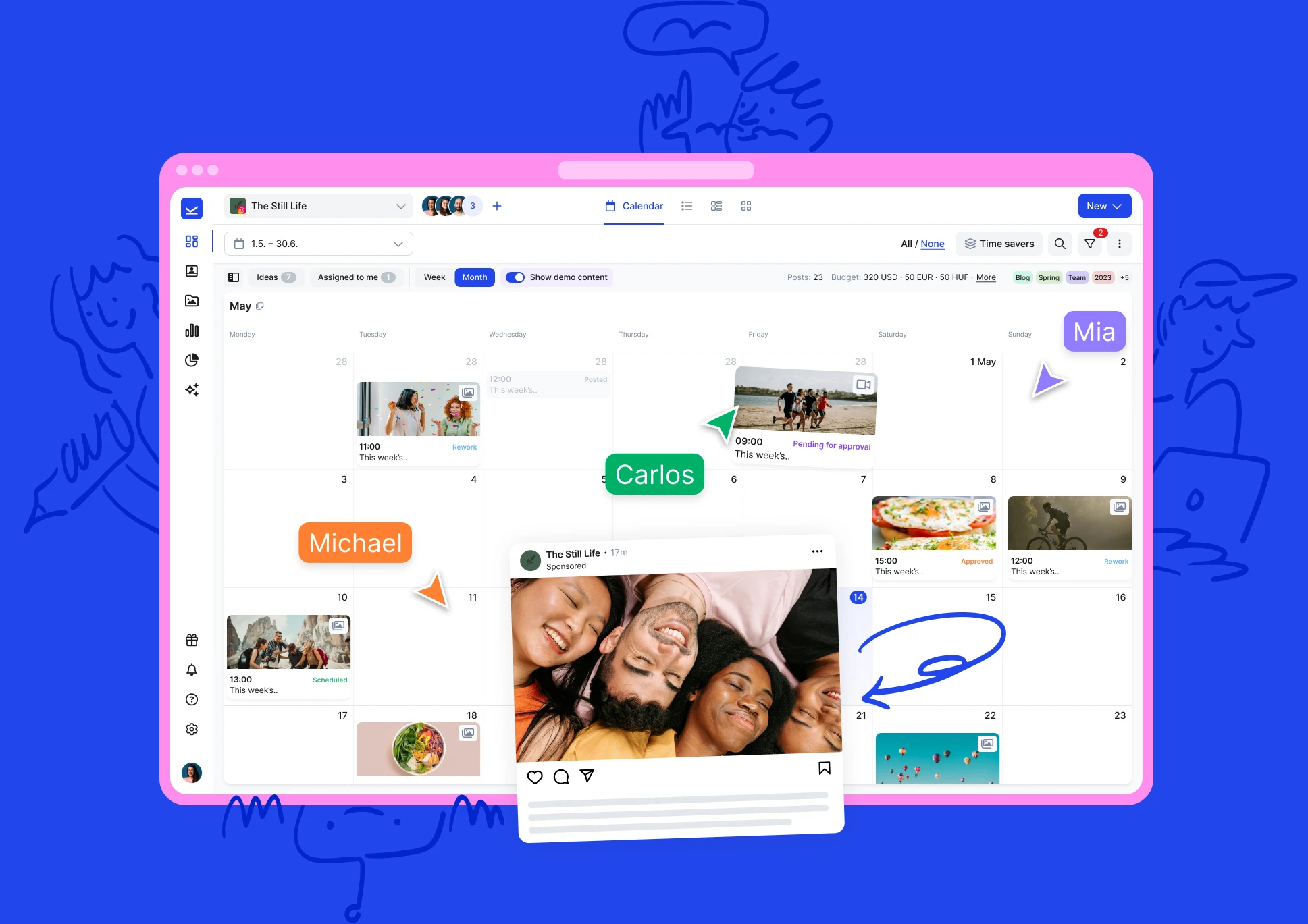 Kontentino social management tool